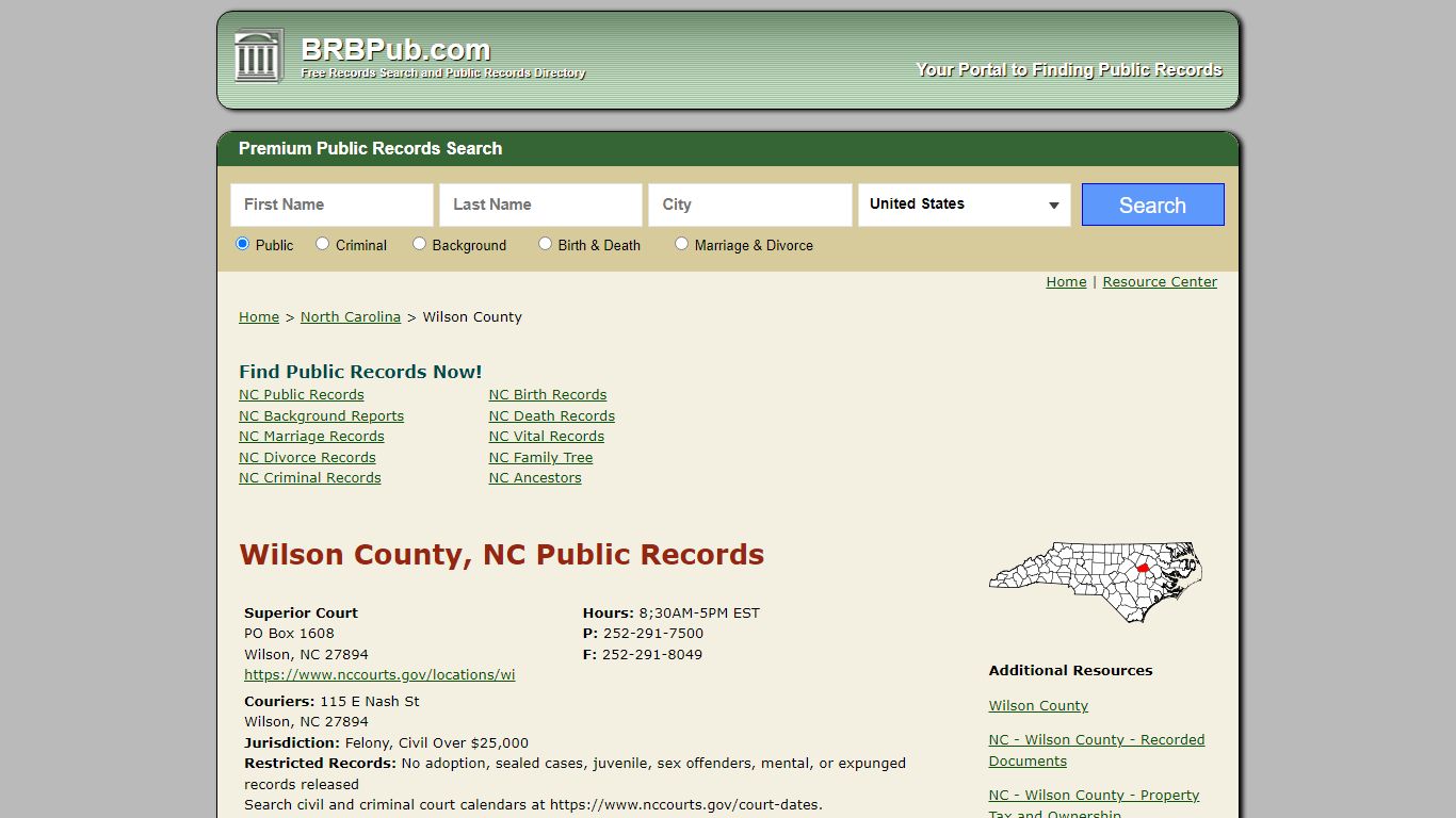 Wilson County Public Records | Search North Carolina ...